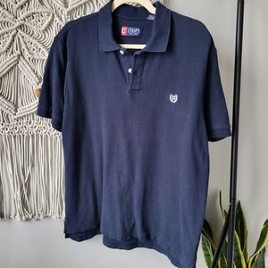 Chaps by Ralph Lauren Navy Blue Short-sleeved Polo